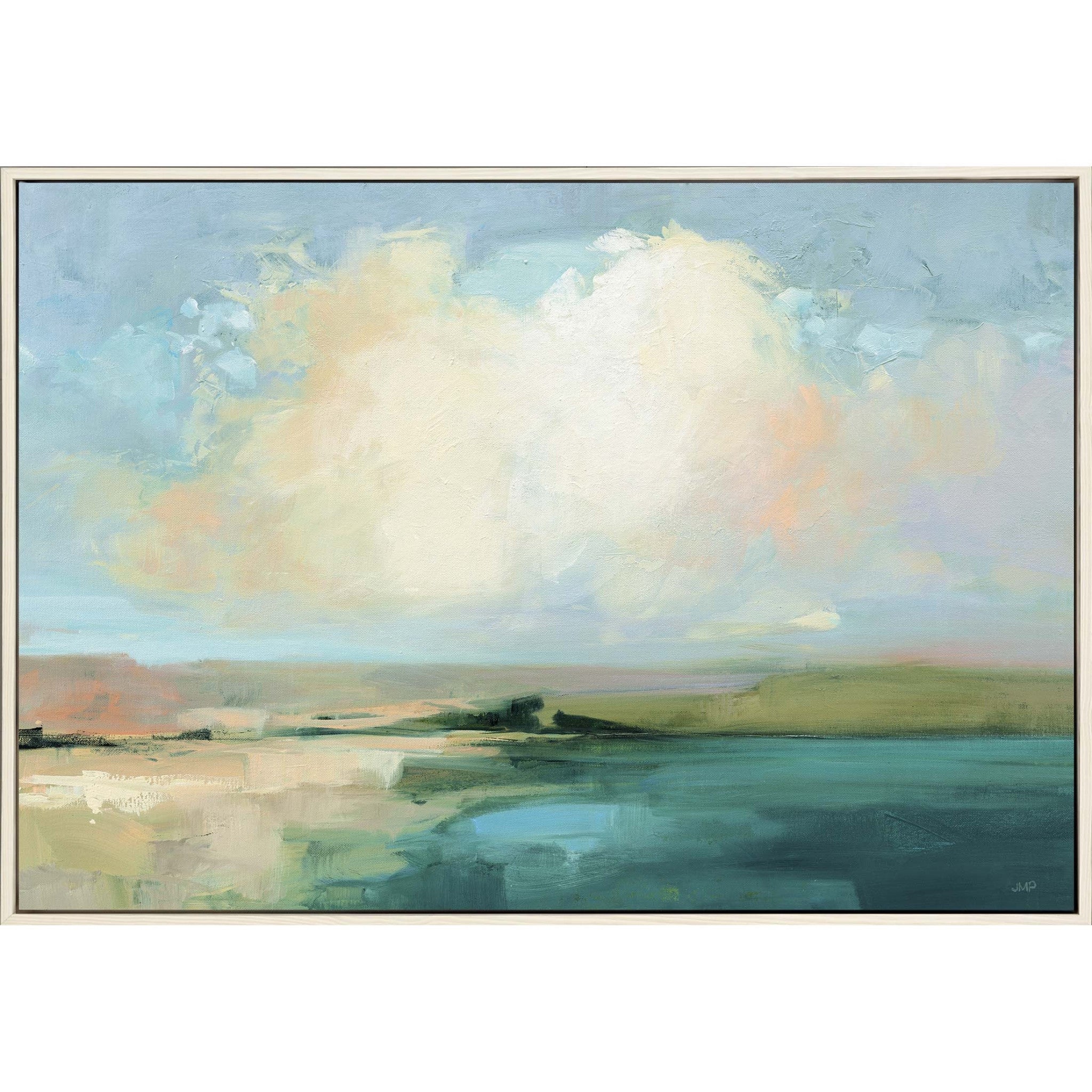 Coastal Sky Canvas White Floater Frame Print Wall Art