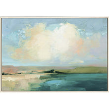 Coastal Sky Canvas White Floater Frame Print Wall Art