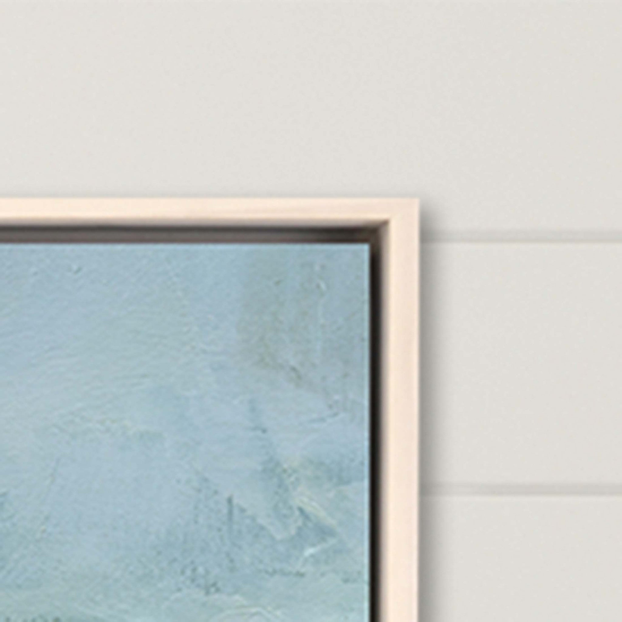 Coastal Sky Canvas White Floater Frame Print Wall Art