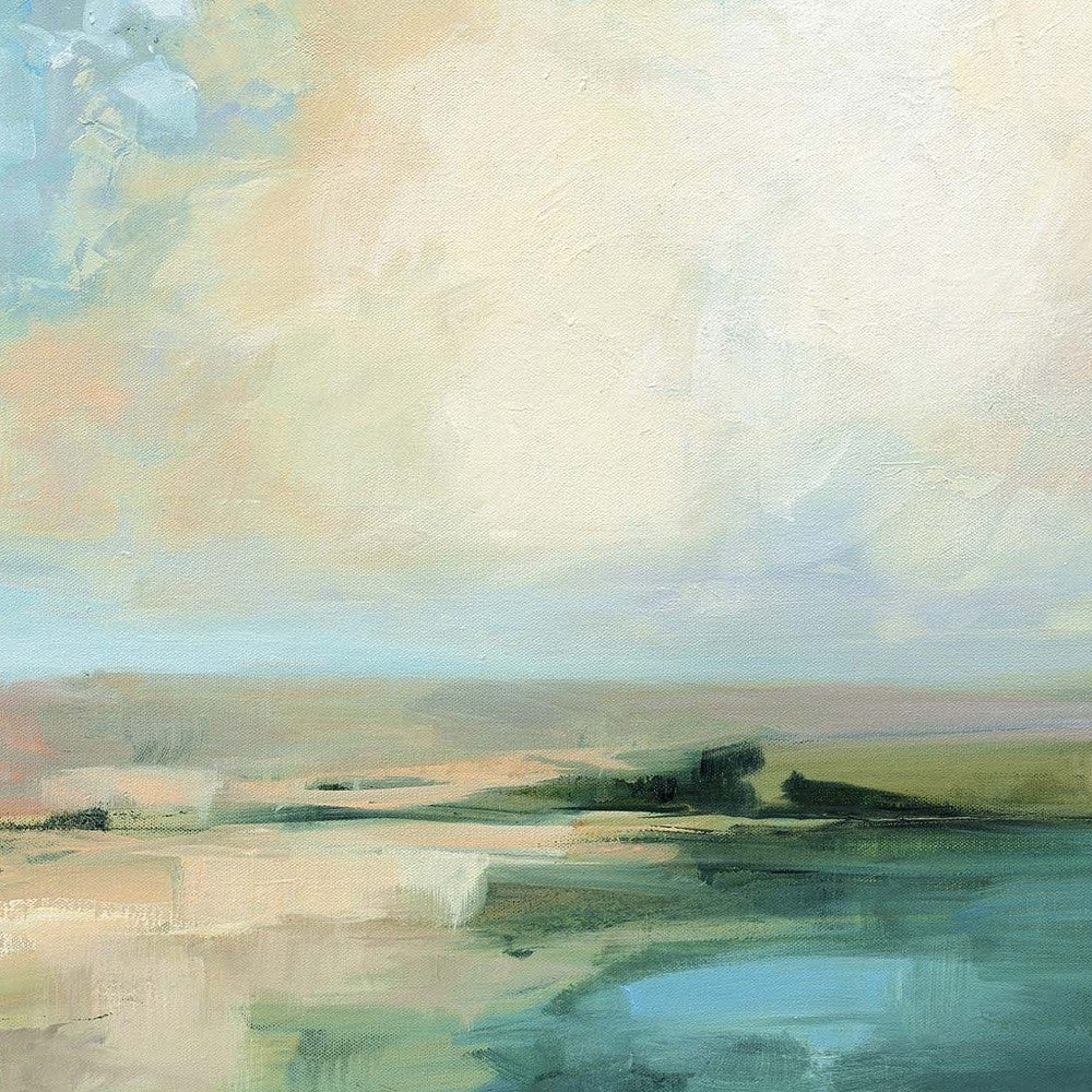 Coastal Sky Canvas White Floater Frame Print Wall Art