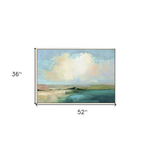 Coastal Sky Canvas White Floater Frame Print Wall Art