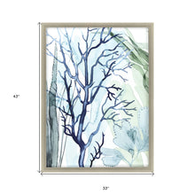 Sea Leaves I Framed Art Silver Picture Frame Print Wall Art