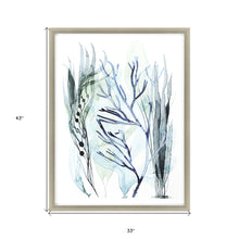 Sea Leaves Iii Framed Art Silver Picture Frame Print Wall Art