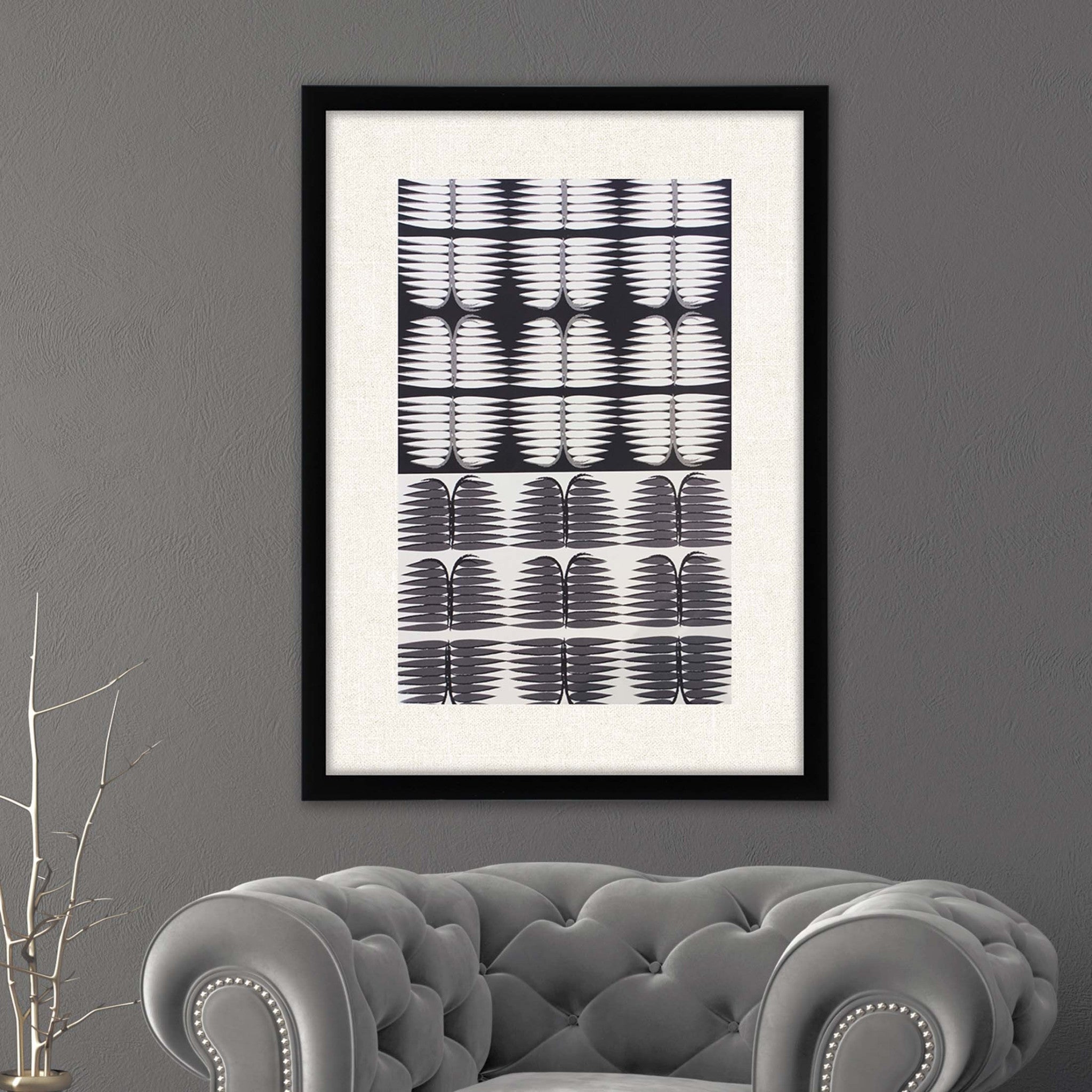 Counterpoint Framed Art Black Picture Frame Print Wall Art