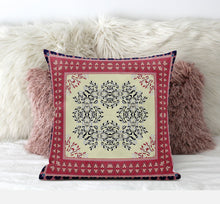 Cojín de gamuza con costura soplada geométrica gris rosado apagado de 18 