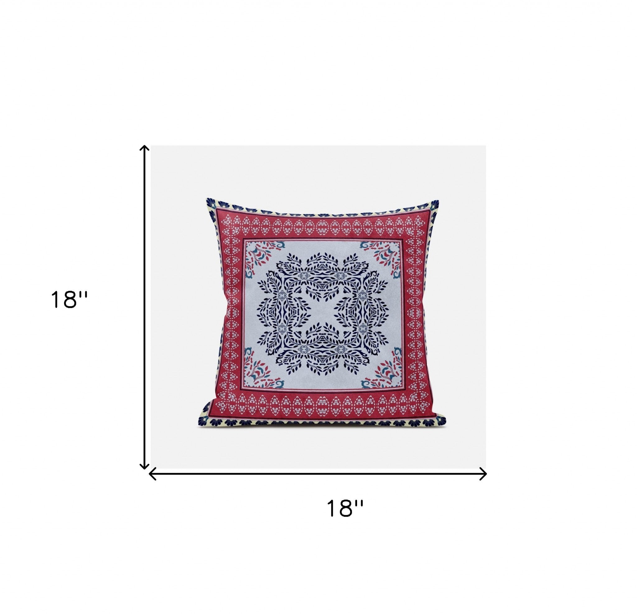 Cojín de gamuza con costura soplada geométrica dorada magenta silenciada de 18 "X 18"