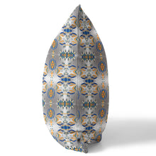 18 英寸 X 18 英寸灰色和橙色抽象拉鍊絨面革抱枕