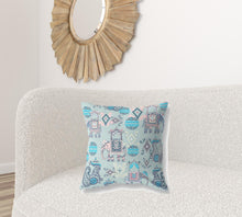 Cojín de gamuza con costura soplada Paisley gris y rosa de 18 