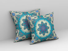 16 英寸 X 16 英寸黃色和紅色幾何吹縫絨面革抱枕