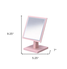Pretty Pink Square Make Up Vanity Mirror