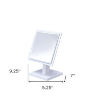 Pretty White Square Make Up Vanity Mirror