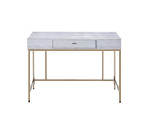 Champagne And Silver Metal Tube Desk 43