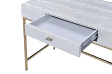 Champagne And Silver Metal Tube Desk 43