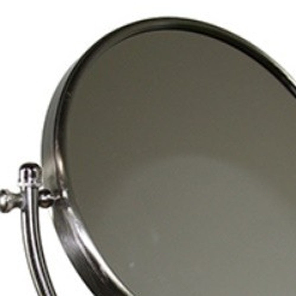 Vintage Rotating Chrome 3X Magnification Vanity Mirror