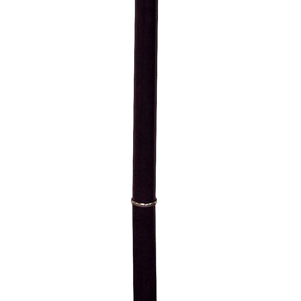 26" Dark Brown Manufactured Wood Half Circle End Table