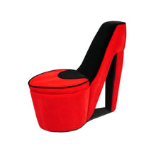 Red And Red And Black Faux Suede Side Chair 32