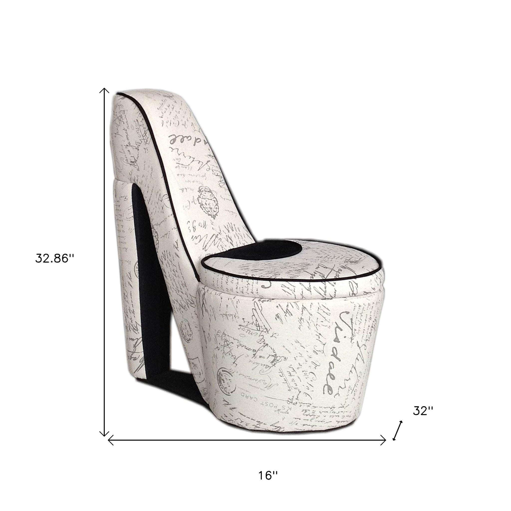 Ivory 100% Polyester Side Chair 16"