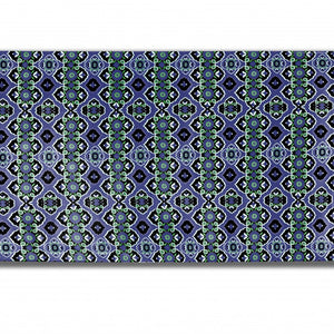 Blue And Green Geometric Non Skid Area Rug