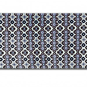 5' X 7' Black Light Blue Area Rug