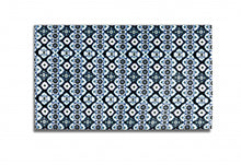 5' X 7' Black And Blue Oriental Area Rug