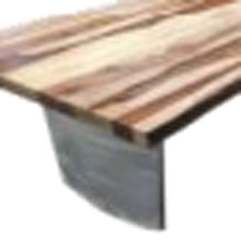 31” Rustic Brown Mango Wood Live Edge Coffee Table