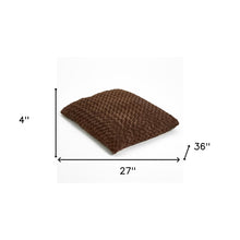 Brown Lux Faux Fur Rectangle Pet Bed - 2