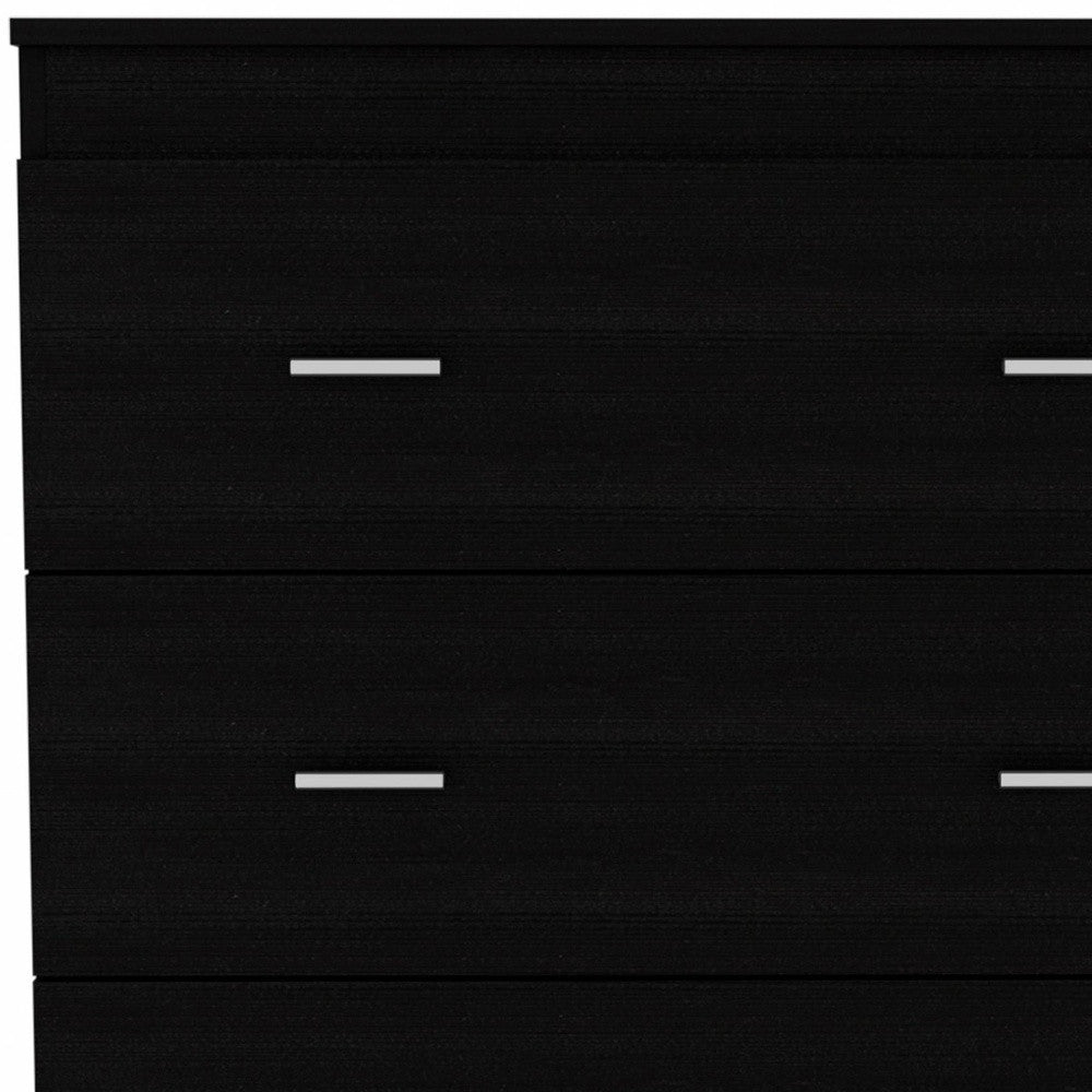 33" Black Three Drawer Dresser