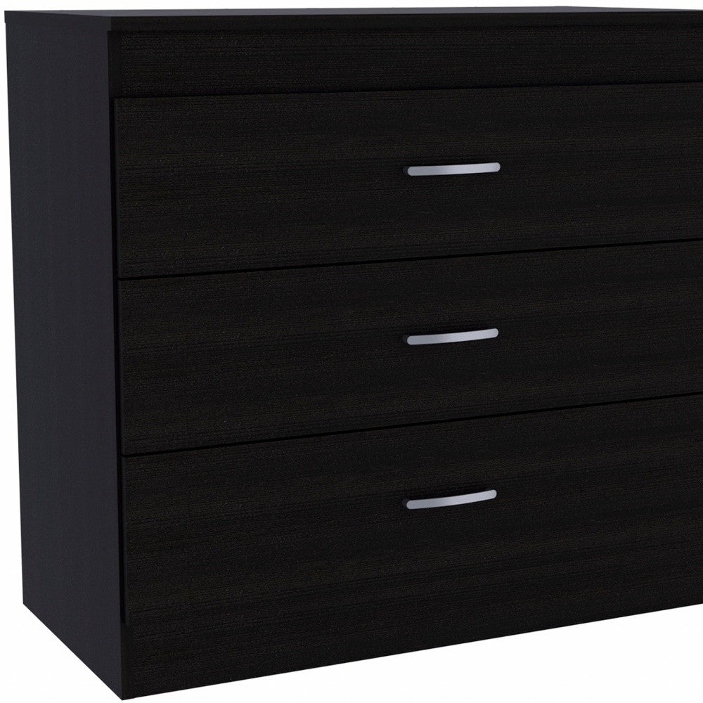 29" Black Three Drawer Dresser