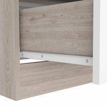 Light Gray and White Three Drawer Dresser 29
