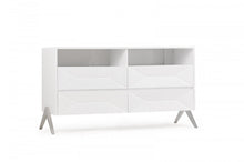 White Wood Four Drawer Double Dresser 61