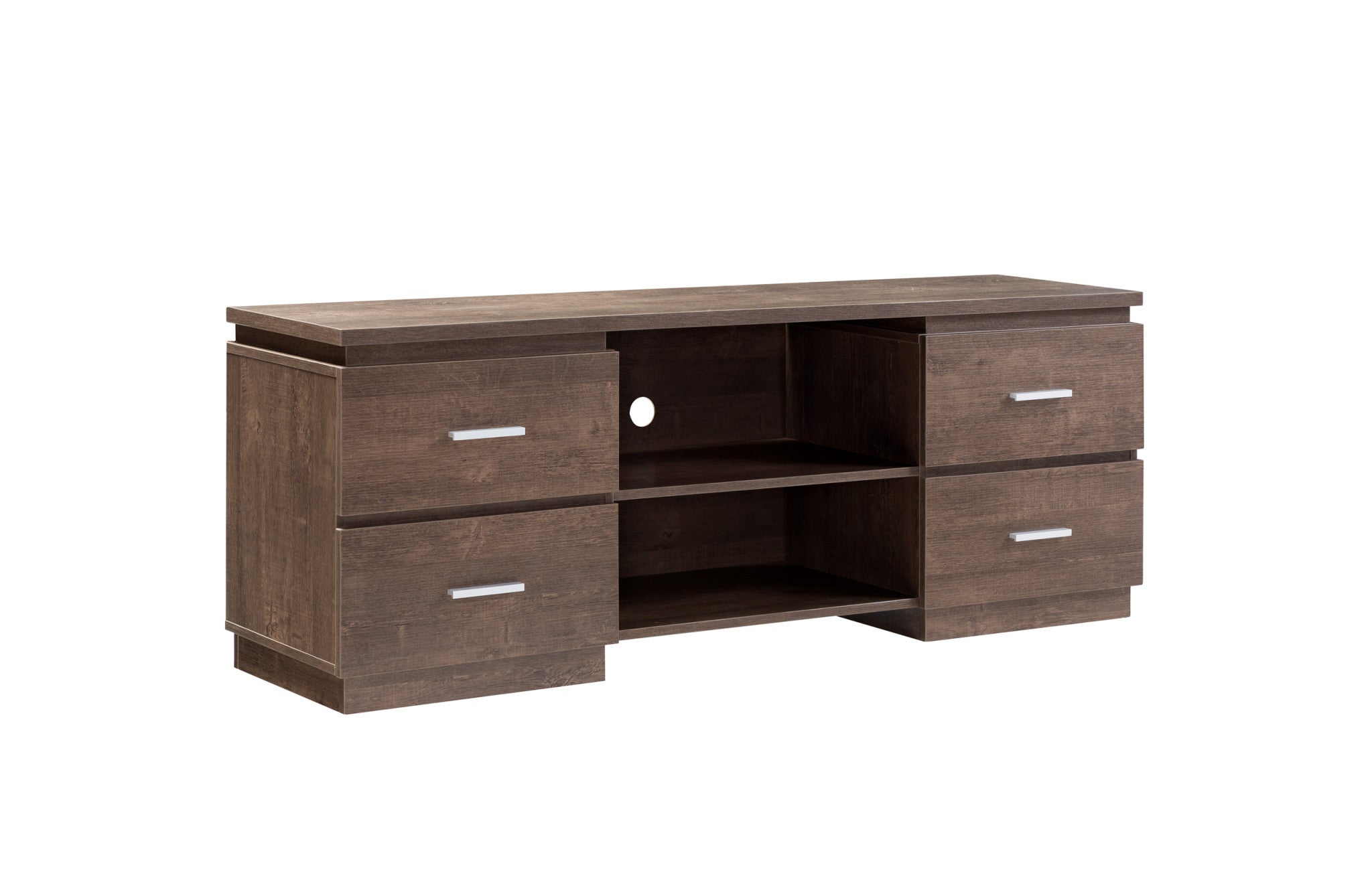 Modern Rustic Walnut Oak TV Stand