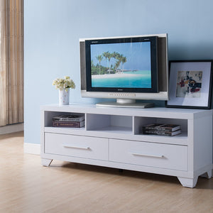 Modern White TV Stand
