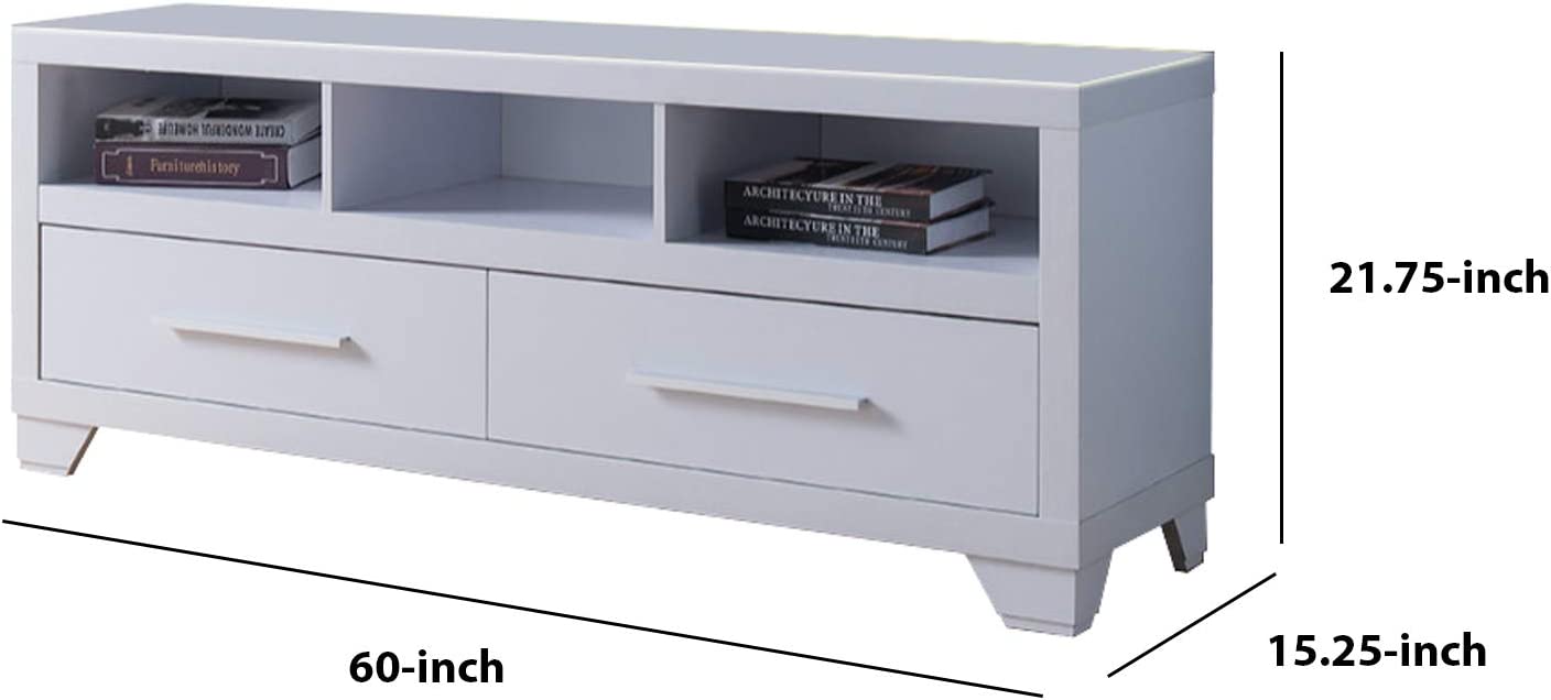 Modern White TV Stand