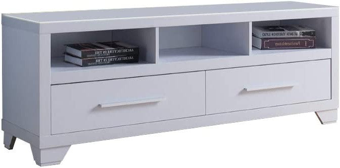 Modern White TV Stand