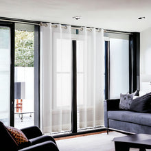 84” White Sprinkled Embellishment Window Curtain Panel