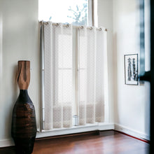 84” Silver Sprinkled Embellishment Window Curtain Panel