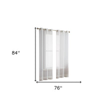 84” Silver Sprinkled Embellishment Window Curtain Panel