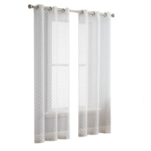 84” Silver Sprinkled Embellishment Window Curtain Panel