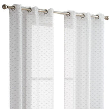 84” Silver Sprinkled Embellishment Window Curtain Panel