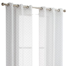 96” Silver Sprinkled Embellishment Window Curtain Panel