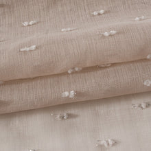 84” Tan Ribbon Embellished Window Curtain Panel