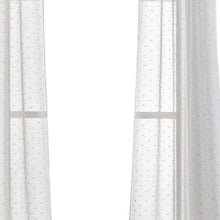 96” Gray Ribbon Embellished Window Curtain Panel