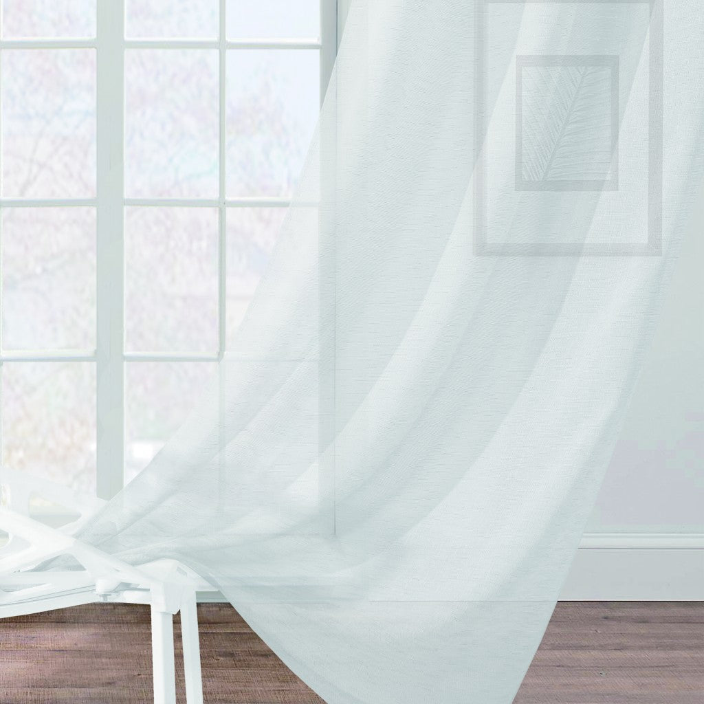 Set of Two 84" White Solid Grommet Window Panels