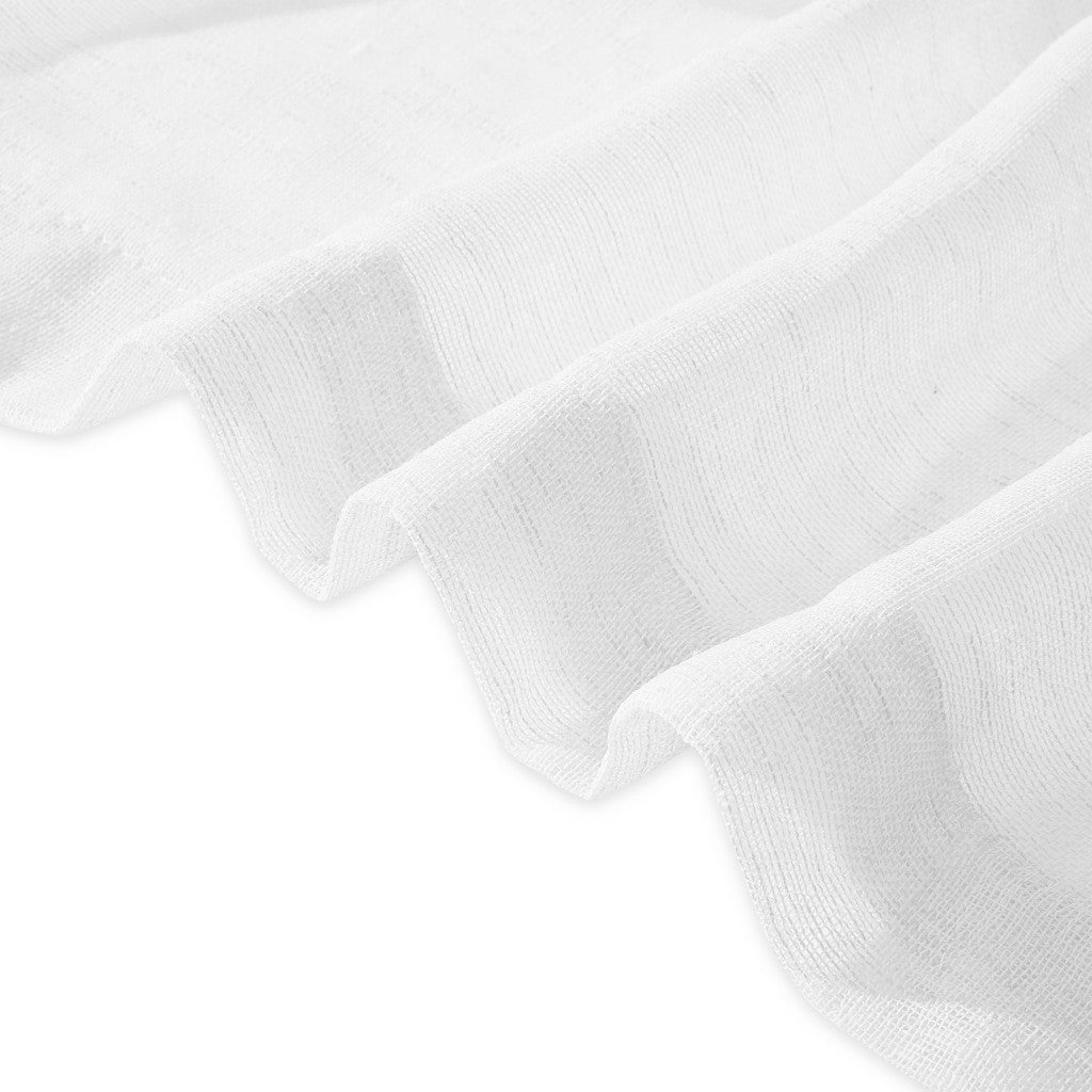 Set of Two 84" White Solid Grommet Window Panels