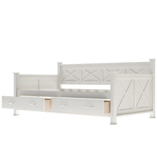 Twin White Two Drawer Bed