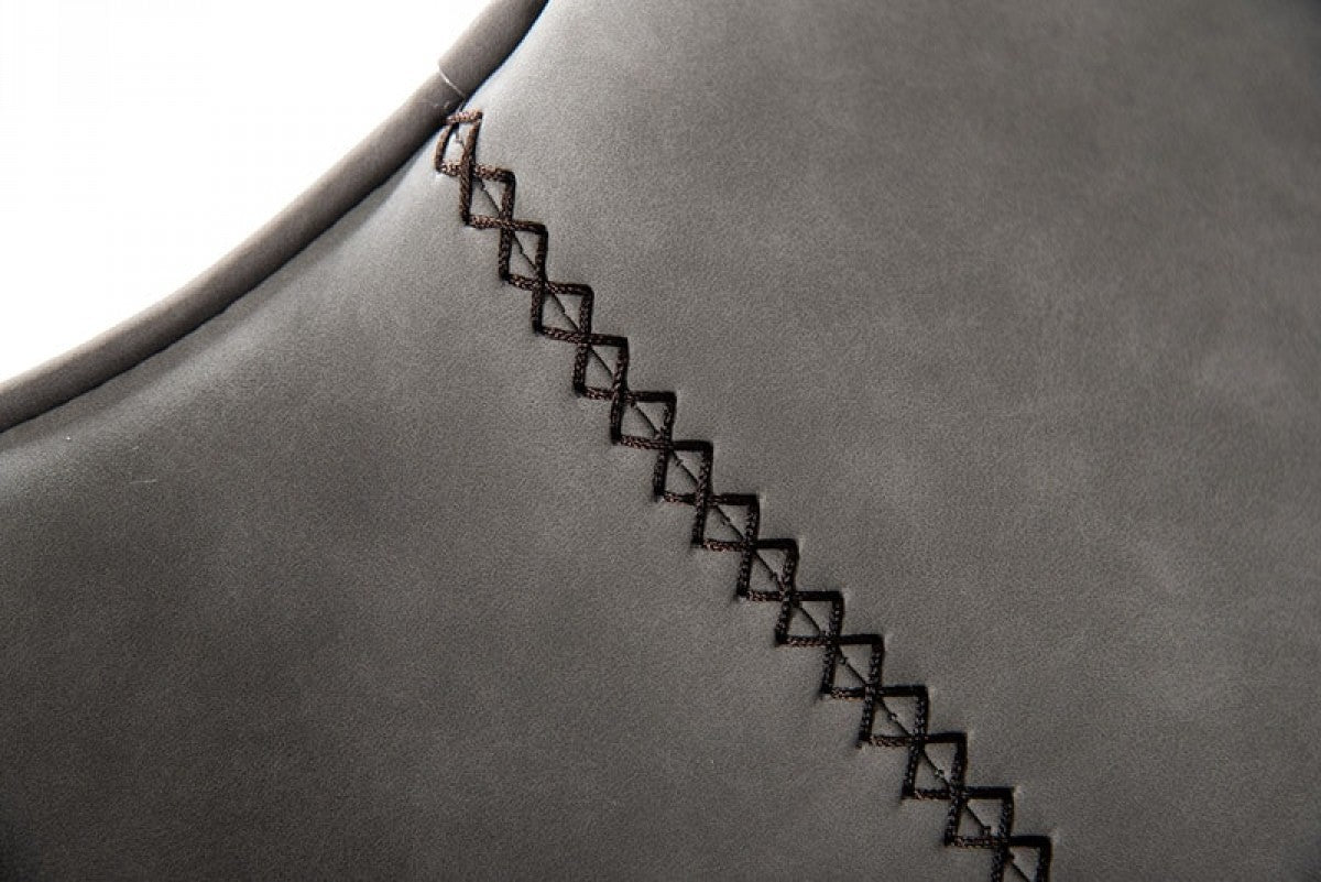 兩件套 43 英寸灰色人造皮革和黑色吧台高吧椅帶腳凳