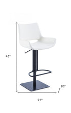 Silla giratoria de altura ajustable con reposapiés de 43