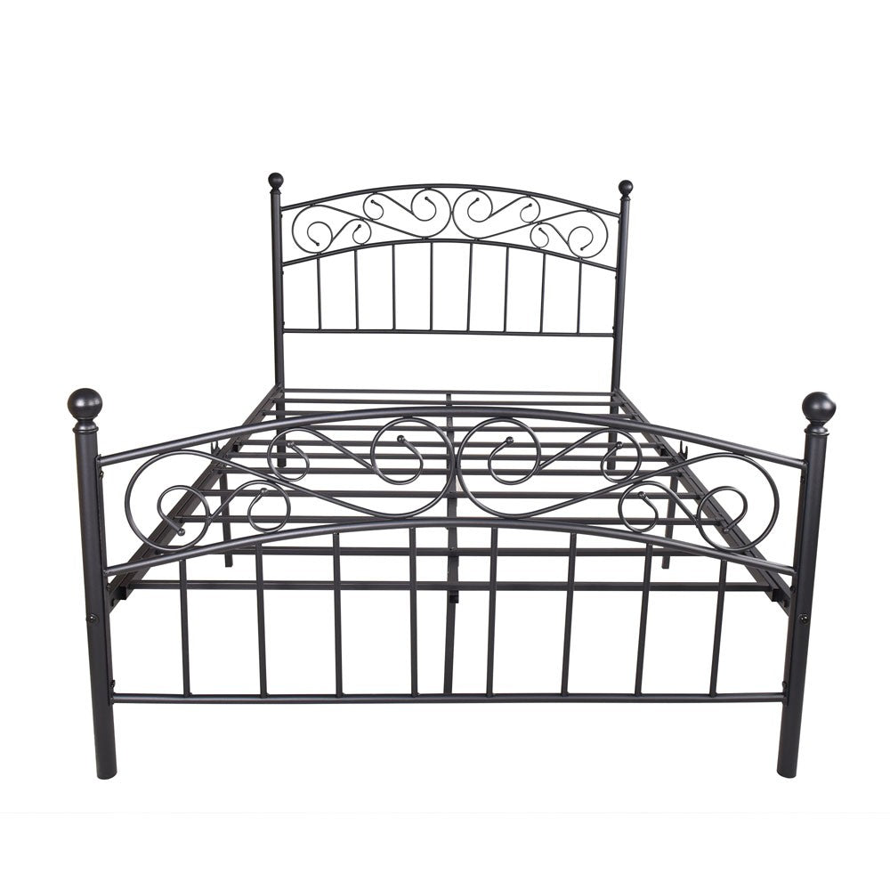 Iron Full Standard Bed Upholstered With Headboard