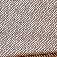 Brown and White Dreamy Soft Herringbone Throw Blanket