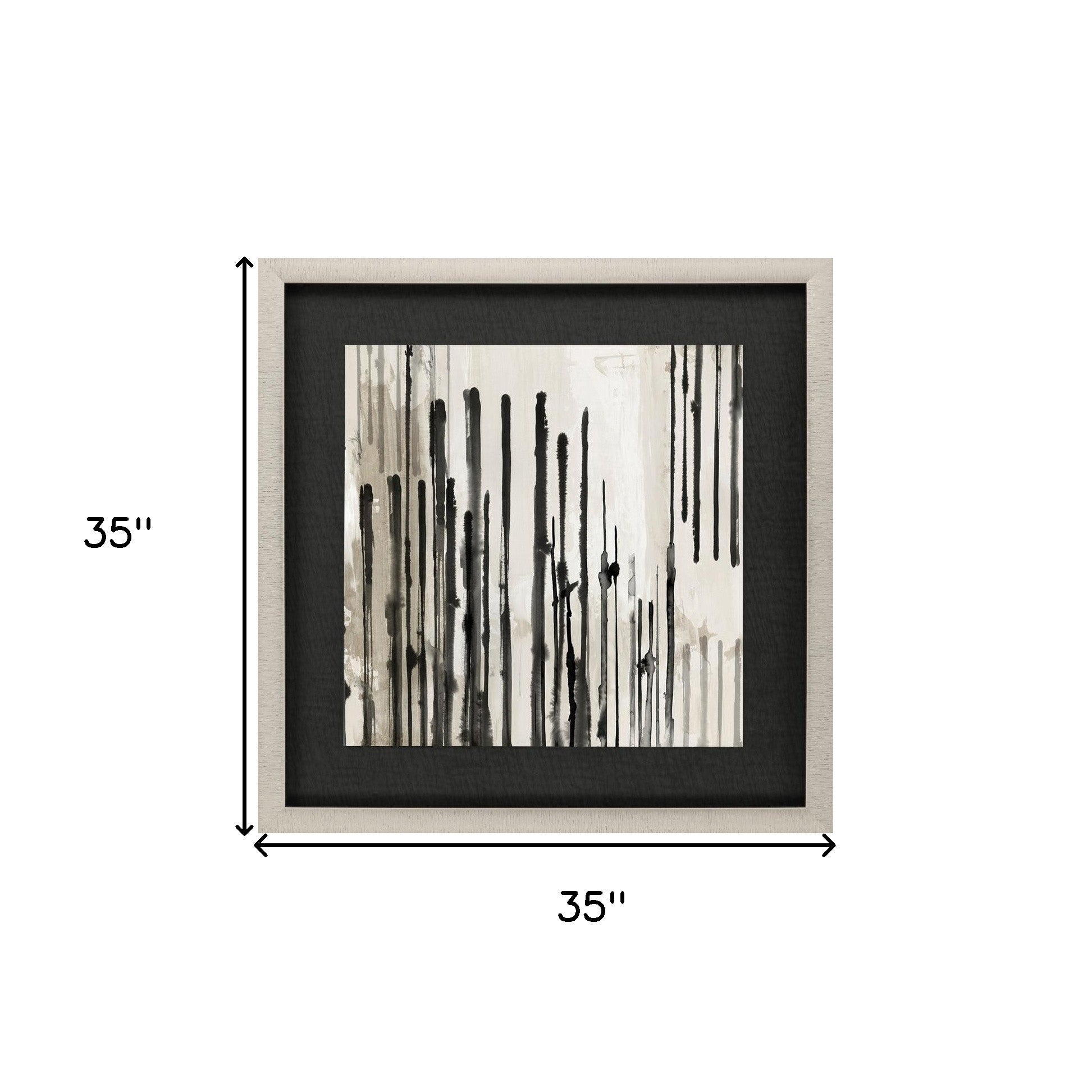 Linearity Ii Framed Art Gold Picture Frame Print Wall Art